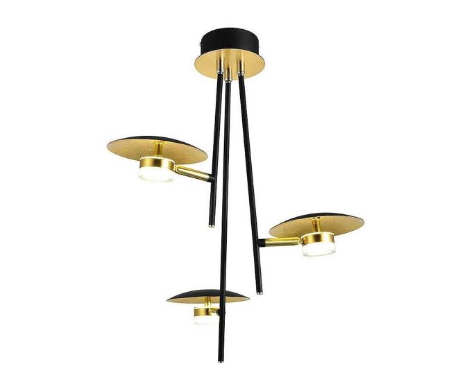 Lampara de techo metal color negro serie ciudad del cabo 39cm