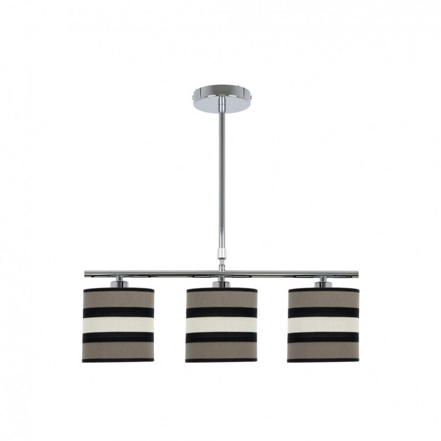 Lampara de techo metal color cromo serie karla 55cm