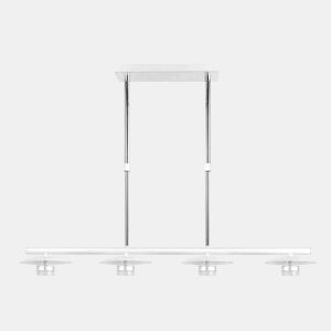 candeeiro de tecto metálico cor branca série cape town 85cm