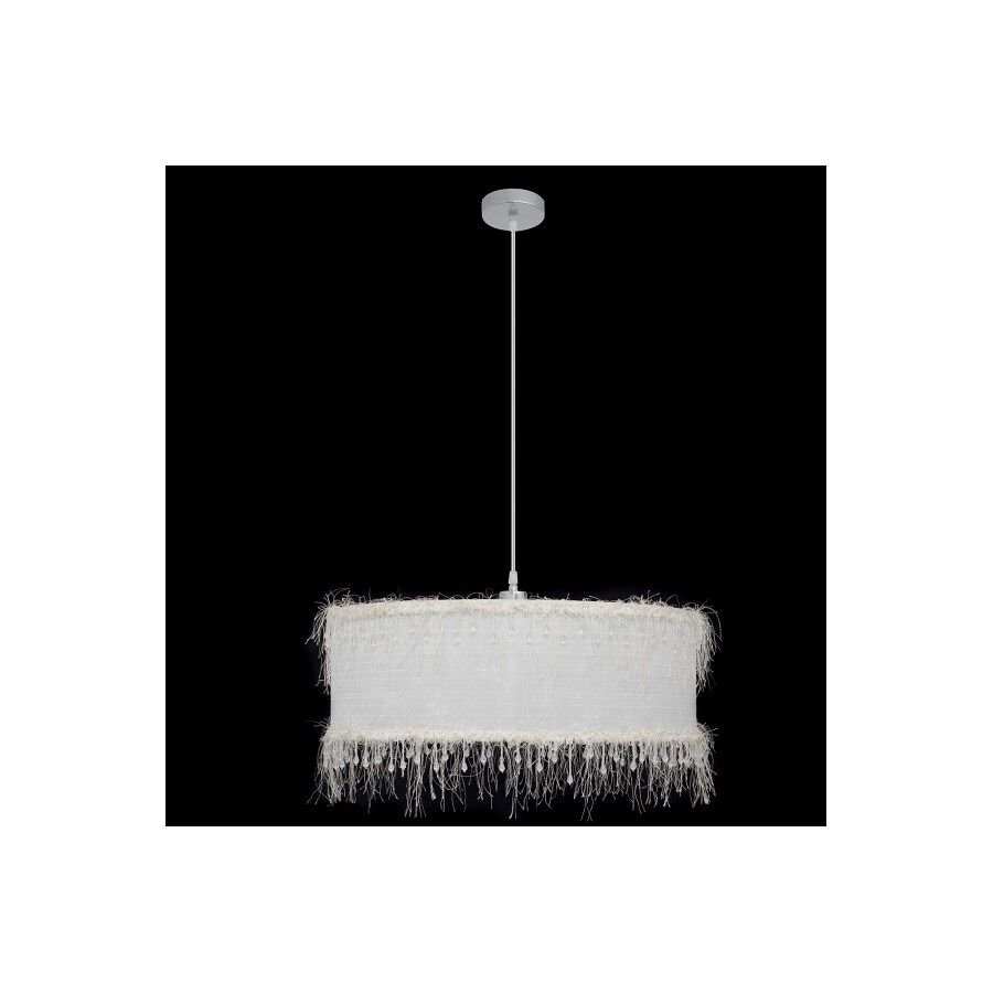 Lampara de techo metal color blanco serie hilos 50cm