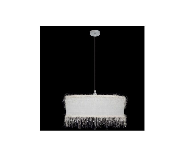 Lampara de techo metal color blanco serie hilos 50cm