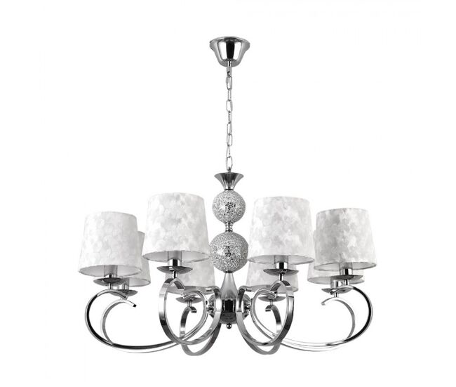 Lampara de techo metal color cromo serie ubeda 76cm