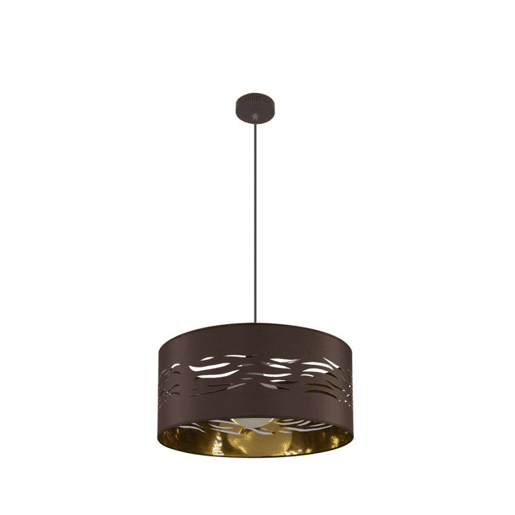 pendente de metal castanho série niebla 40cm