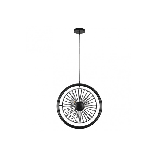 candeeiro de tecto metálico preto série ganga 115cm