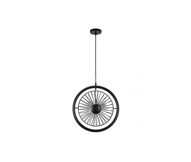 Lampara de techo metal color negro serie ganga 115cm