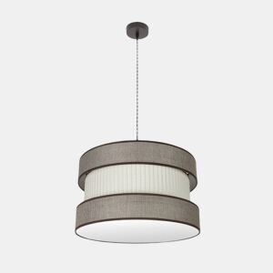 pendente de metal castanho série casa 50cm