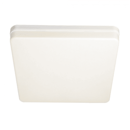 candeeiro de tecto led em policarbonato cor branca serie futuro 30cm