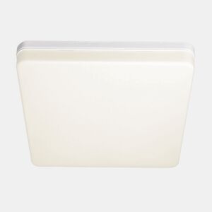 candeeiro de tecto led em policarbonato cor branca serie futuro 30cm