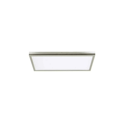 painel led rectangular em metal niquelado série tivoli 30cm