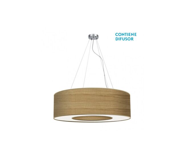 Colgante metal color cromo serie haiti 65cm
