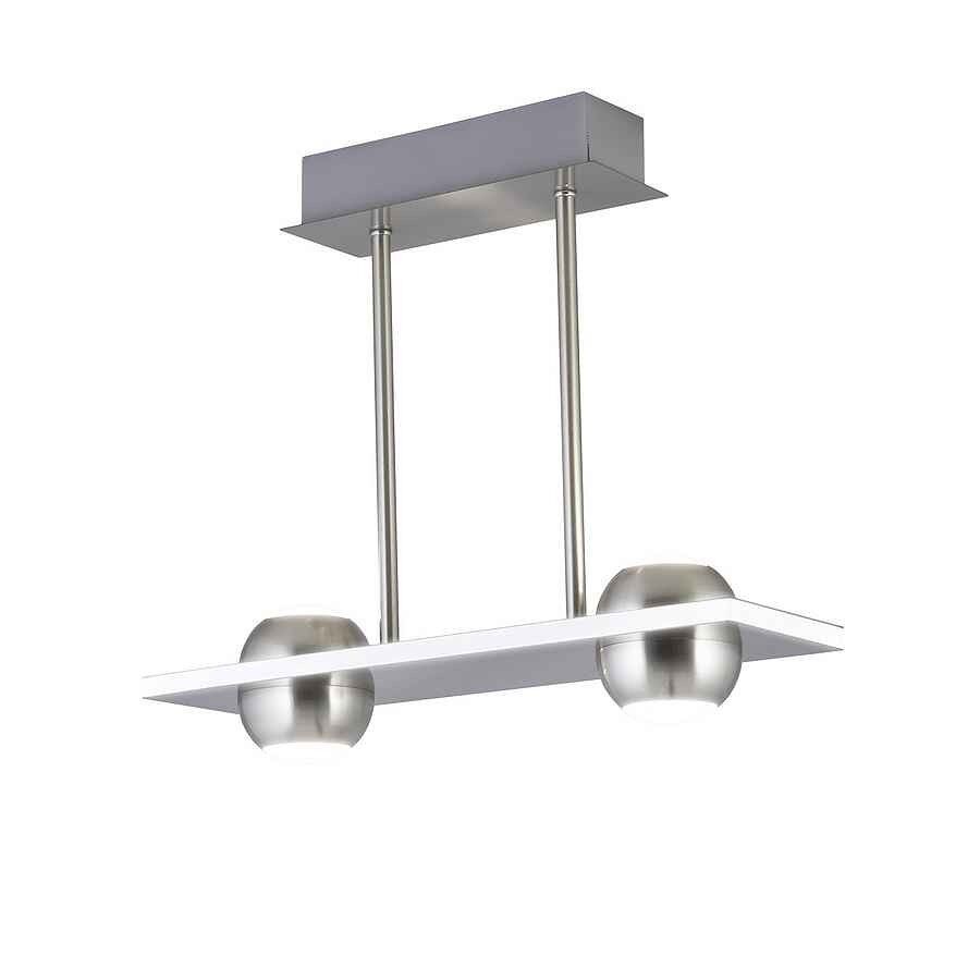 Lampara de techo metal color niquel serie fanton 40cm
