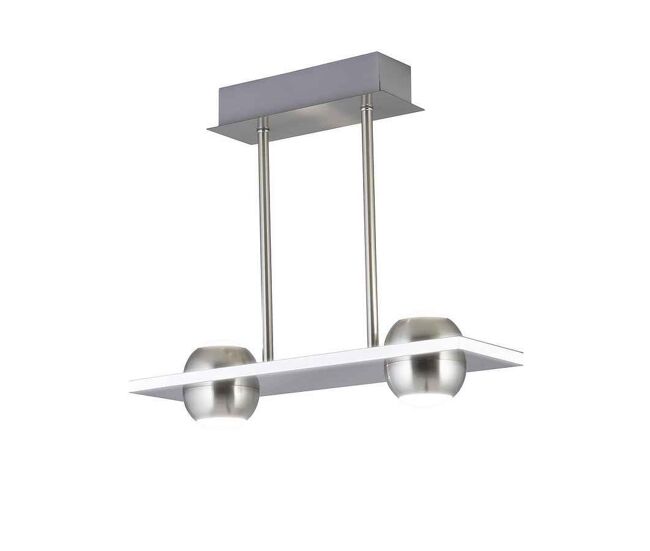 Lampara de techo metal color niquel serie fanton 40cm