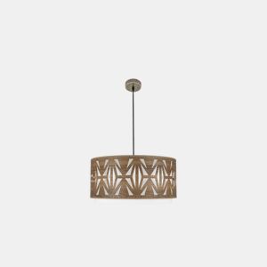 pendente em metal dourado série katerina 60cm