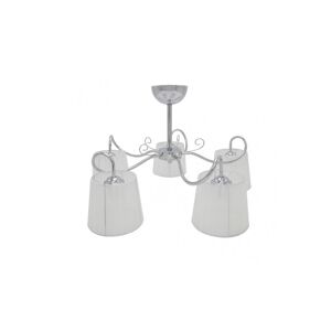 candeeiro de tecto em metal cromado série cuzco 65cm