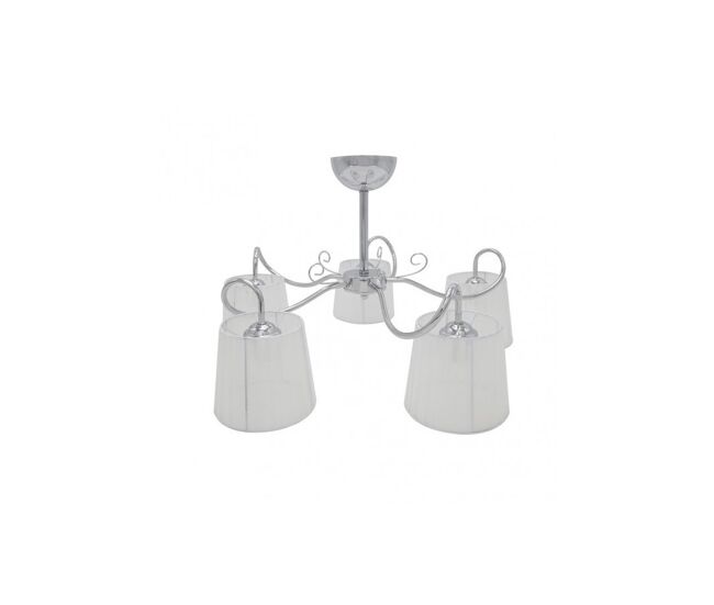 Lampara de techo metal color cromo serie cuzco 65cm