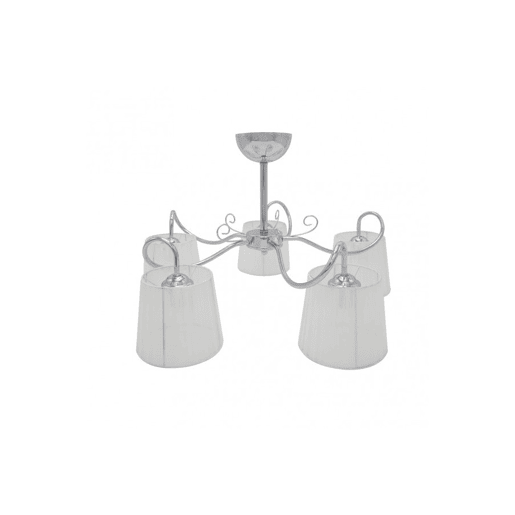 candeeiro de tecto em metal cromado série cuzco 65cm