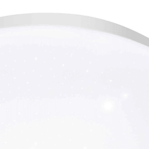 candeeiro de tecto em policarbonato cor branca série calãgulas 60cm
