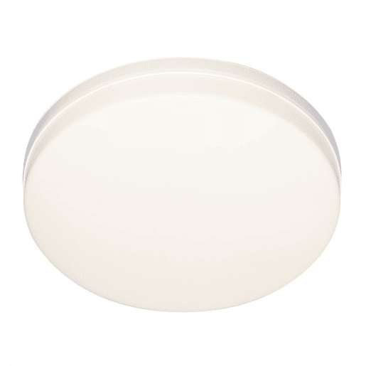 candeeiro de tecto led em policarbonato cor branca série trueno 30cm
