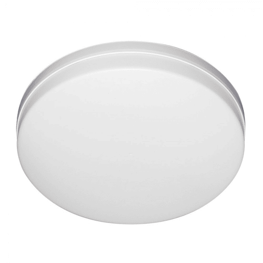 candeeiro de tecto led em policarbonato cor branca série trueno 30cm
