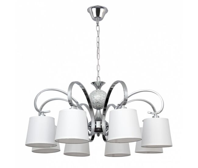 Lampara de techo metal color cromo serie concordia 75cm