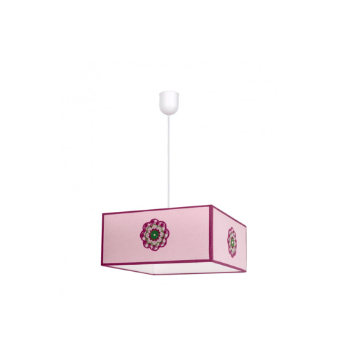 candeeiro de tecto cor-de-rosa série metal pétala 35cm