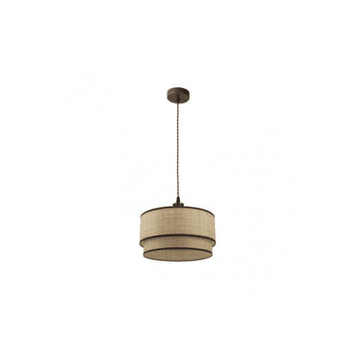 pendente de metal castanho série roque 40cm