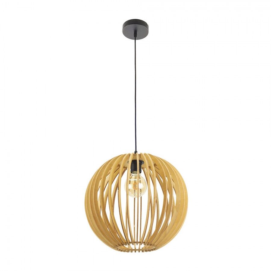 Colgante madera color beige serie bubinga 35cm