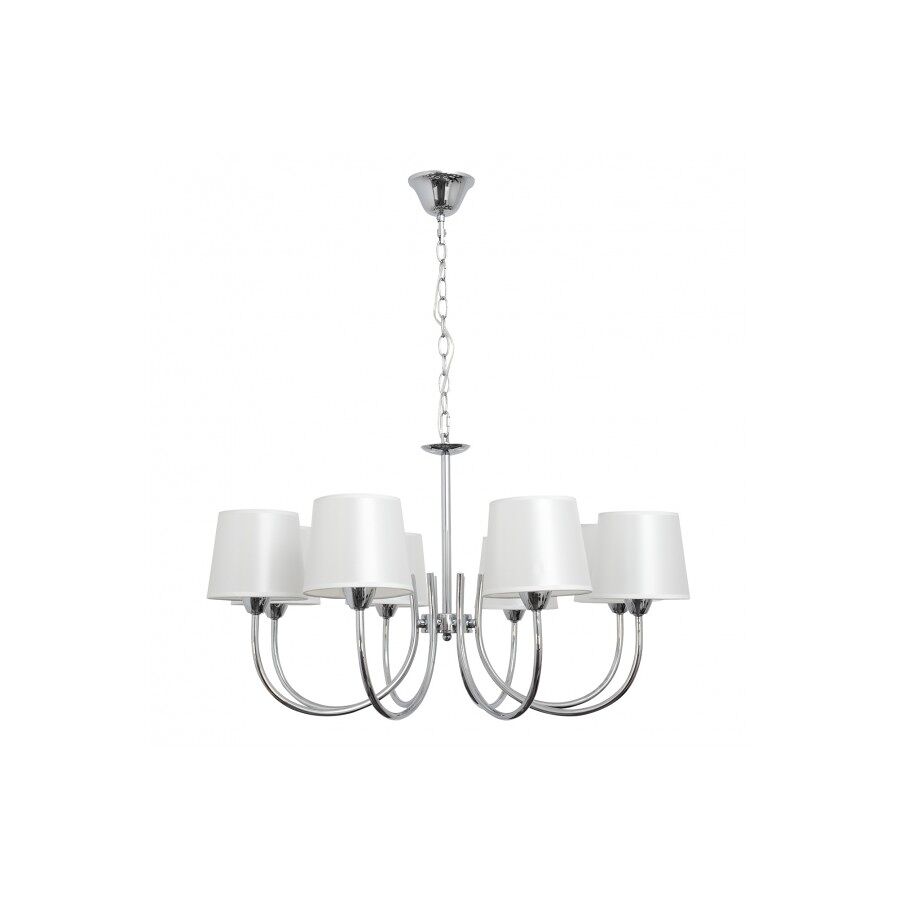 Lampara de techo metal color cromo serie guadalajara 72cm