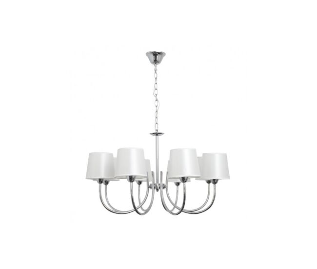 Lampara de techo metal color cromo serie guadalajara 72cm