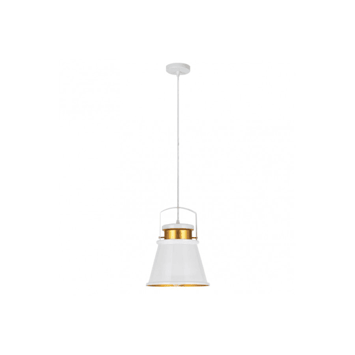 candeeiro de tecto em metal branco da série pelãcano 25cm