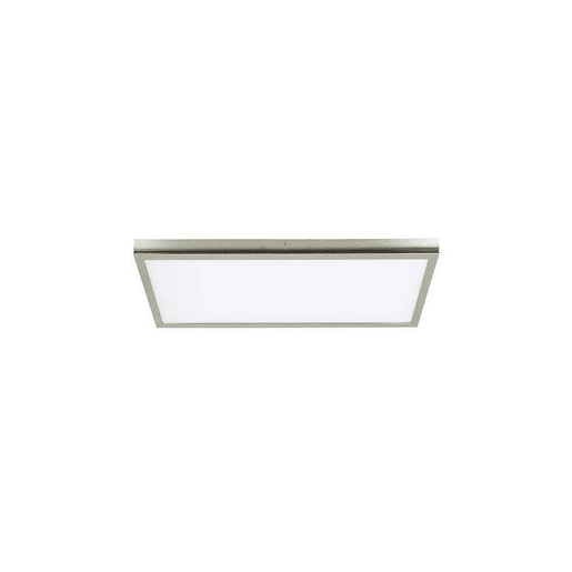 painel led rectangular em metal niquelado série tivoli 30cm
