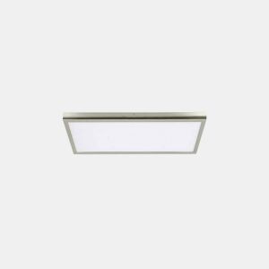 painel led rectangular em metal niquelado série tivoli 30cm