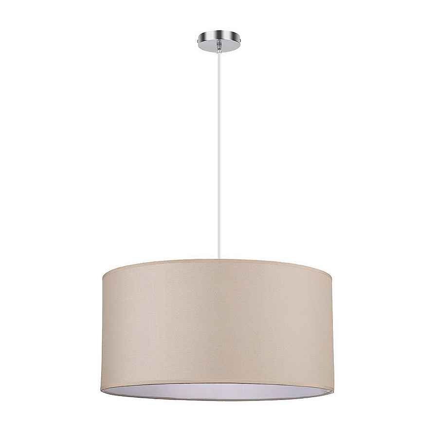 Lampara de techo textil color beige serie chanza 50cm