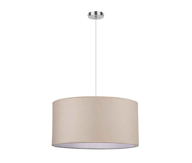 Lampara de techo textil color beige serie chanza 50cm