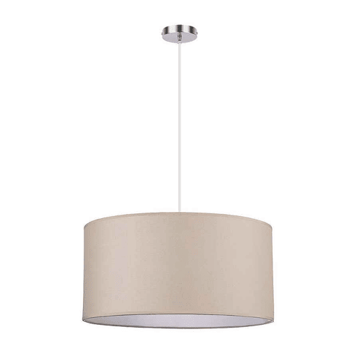 candeeiro de tecto têxtil cor bege série chanza 50cm