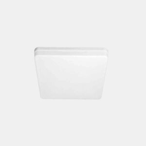 candeeiro de tecto LED em policarbonato cor branca série futuro 18cm