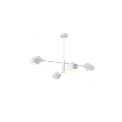 candeeiro de tecto metálico cor branca série beijing 103cm