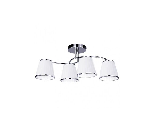 Lampara metal color cromo serie lantanas 64cm