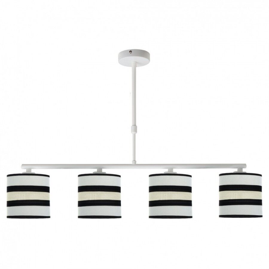 Lampara de techo metal color blanco serie karla 75cm