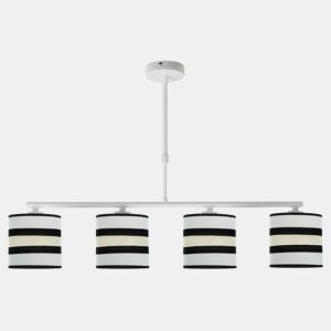 candeeiro de tecto metálico cor branca série karla 75cm