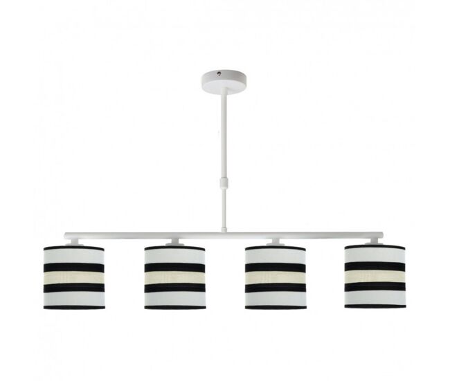 Lampara de techo metal color blanco serie karla 75cm