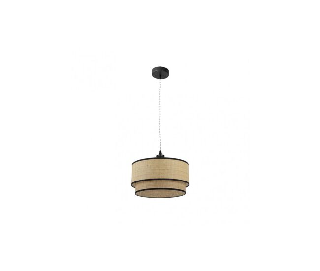 Colgante metal color negro serie roque 40cm