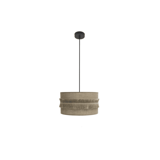 pendente têxtil cor bege série kala 40cm