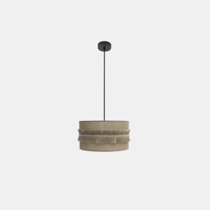pendente têxtil cor bege série kala 40cm