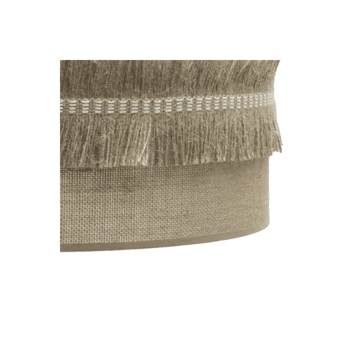 pendente têxtil cor bege série kala 40cm