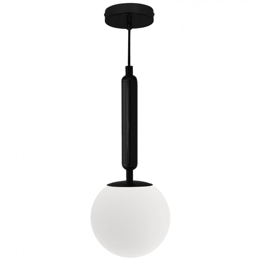 pendente de metal cor preta série aimee 15cm