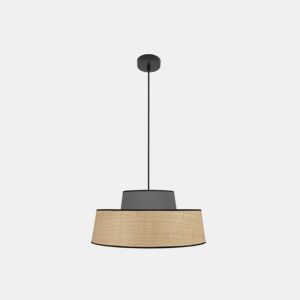 pendente de metal cor preta série jia 40cm