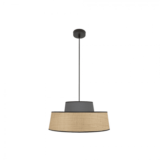 pendente de metal cor preta série jia 40cm