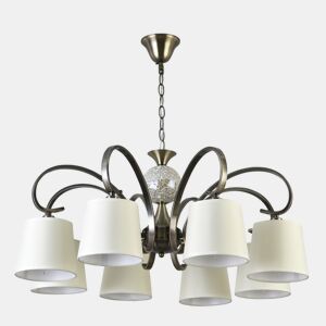 candeeiro de tecto em metal dourado série concordia 75cm