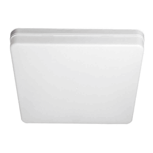 candeeiro de tecto led em policarbonato cor branca serie futuro 30cm